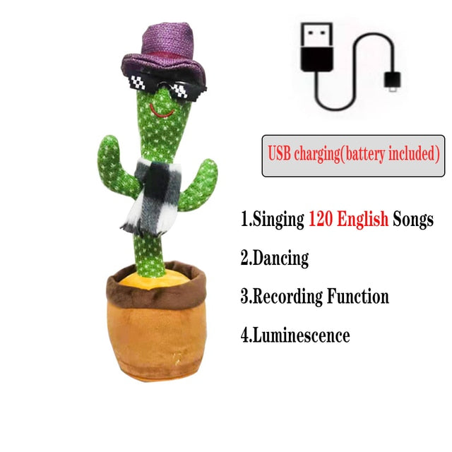 Dancing-Singing Cactus Plush Toy