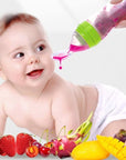 Baby Silicone Squeezing Feeding Bottle