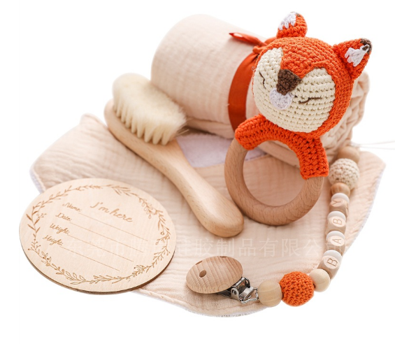 Baby Bundle Wooden Rattle Crochet