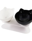 Pet Double Cat Bowl With Raised Stand